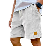 Novedad de verano para hombre, pantalones cortos de pana, pantalones cortos holgados con bordado de logotipo, pantalones cortos informales para hombre, pantalones cortos deportivos con cintura elástica