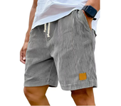 Novedad de verano para hombre, pantalones cortos de pana, pantalones cortos holgados con bordado de logotipo, pantalones cortos informales para hombre, pantalones cortos deportivos con cintura elástica