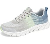 Zapatillas Deportivas para Mujer Suela Suave de Malla, Transpirables, Zapatillas de Correr al Aire Libre, Zapatillas Casuales con Cordones