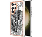 Galvanoplastia Borde Doble cara Carcasa del teléfono móvil Galaxy S24, S23 Ultra, S24, S23 Plus, S23 FE, Funda protectora