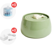 1.3L Ceramic Cat Water Fountain USB Charging Pet Water Feeders Dogs Automatic Circulating Filtration Flow Water Dispenser