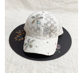 Gorras de béisbol de flores de encaje de verano para mujer, gorra Snapback de malla transpirable con diamantes de imitación de mariposa, gorra de Hip Hop, sombrero de sol a la moda, Gorras