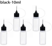 5 Pcs Plastic Squeezable Applicator Bottle,Dropper Bottles with Needle Tip Caps for Eye Glue Liquid 5/10/20/30/50/100ml