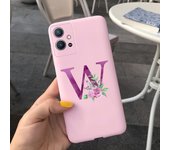 For Vivo Y75 5G Y55 5G Y72 5G Y52 5G Pink Flowers Lovely Letters Coque Soft Silicone Cover Fundas For Vivo Y72 Y52 Y75 Y55 Case