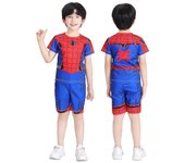 Conjunto de pantalones cortos de manga corta para niños, Spiderman, Iron man, Capitán América