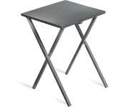 Mesa Auxiliar Plegable | 34 x 40 x 50cm | Mesa Terraza Plegable | Madera y Metal Mesa+Plegable