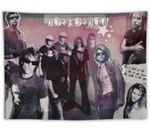 Bon Rock Band Jovi Tapestry Flag Music Cool Tapestry Wall Hanging Backdrop Pop Art Poster Wall Banner for Living Room Bedroom Dorm Home Decorations.