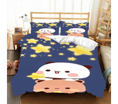 Kawaii Bubu and Dudu 3D Printing Anime Bedding Set Duvet Cover Comforter Bed Single Twin Full King Queen Size Bedding Set Kids