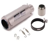 51mm/60mm Titanium Alloy Motorcycle Exhaust Muffler Tail pipe Motorbike Racing Escape Exhaust End Pipe Canister Carbon fiber