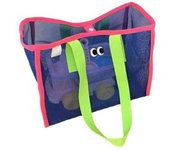 Extra Large Mesh Beach Tote Bag Kids Sea Shell Bags Packable Beach Bag for Beach Pool Trip & Vacation