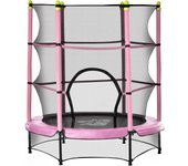 Cama Elástica Infantil Trampolín para Niños de +3 Años con Red de Seguridad y Marco de Acero para Interior y Exterior