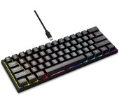 Teclado mecánico K98, eje azul, eje rojo, moldeo por inyección de dos colores con cable, periféricos de juego de teclas de sublimación térmica