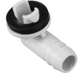 Air Conditioner Ac Drain Hose Connector Elbow Fitting with Rubber Ring for Mini-Split Units and Window Ac Unit 3/5 Inch(15Mm)