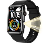 2025 New G50 Smartwatch Bluetooth Call Temperature Non-invasive Blood Glucose Heart Rate Health Monitoring Exercise Mode Flashlight Man Woman Compatible With Android IOS Smartwatch