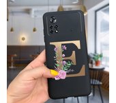 For Xiaomi Poco X4 Pro 5G Case Soft Letters Alphabet Painted Phone Cover For Xiaomi Poco M4 Pro 4G Funda PocoX4 M4 Pro 2022 Capa