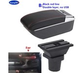 Car armrest Ford Focus 1 central lighting CA, interior armrest, car modification accessories