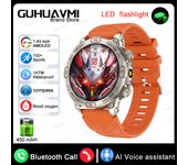 2024 Nuevo Pare   GPS Sport Track Reloj inteligente Hombre Ultra HD AMOLED Pantalla Gran Batería Bluetooth Llamada LED flashlight 450 mAh High Capacity Battery Smartwatch Woman