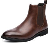 Men's Chelsea Boots Mens Slip Ons Leather Dress Walking Boots