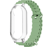 Strap For Xiaomi Mi Band 8 7 WristBand for Mi Smart Band Miband 8 7 Watchband Fashion Bracelet Band With PC Transparent Case