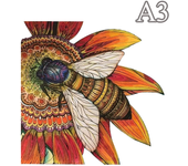 New Wooden Animal Puzzle for Adults Kids Mysterious Bee Puzzle Child Toys Gifts Games 3D Wooden Puzzles Jigsaws