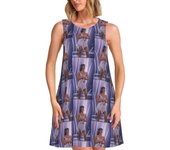 Customized Travel A-Ayiva In Liebe, Sleeveless Women's Flower, Suitable for Beach Leisure, Cool Singer Series