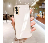 Funda enchapada para Samsung Galaxy S22, S23 Ultra, S21, S20 FE Plus, A14, A72, A71, A54, A51, A52, A53, 5G, funda de silicona suave de lujo