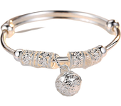 Pulseras Ajustables De Bolas Con Campanas Huecas En Plata De Alta Calidad Para Mujer Joyería De Moda Para Fiestas Y Bodas Regalos Del Festival