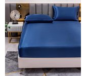 Sabanas Bajeras Ajustable Satin Suave Colores Sólidos Sabana a Satén para Colchón de 30cm de Altura, Cama 90/135/150/180