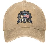 Fashion Doge Washed Cap Star Badge Street Style Sun Trucker Hat Summer Couple Women Tennis Skate Baseball Caps