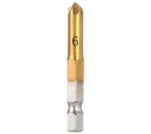 Tool Multifunctional 90 Degree HSS 5 Flute Countersink 6mm-19mm Hex Shank Wood Chamfering Cutter Counter Sink Drill Bit Chamfer