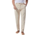 Pantalones casuales masculinos sueltos, grandes, elásticos, pantalones de algodón de cintura elástica y pantalones sólidos