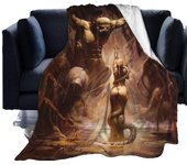 Frank Frazetta Art Fleece Blanket Couch Sofa Suitable for All Season Super Soft Warm Thick for Home Bed Blankets-X73