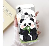 Case For Samsung Galaxy A10 A105F A10s A107F Soft Liquid Silicone Back Cover For Samsung M01s SM-M017F Funda Rabbit Cat Panda