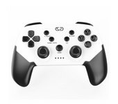 For Switch Pro with Programmable Back Keys Compatible Lite OLED Steam Convenient Bluetooth Wireless Gamepad,White+Black