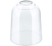 Clear Bell Shaped Glass Lamp Shade Replacement for E27 E26 Socket Ring Fitter Light Cover Shade for Vanity Ceiling Wall Sconces