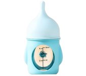 20/80ML Kitten Nipple Bottle Anti Choking Silicone Kitten Feeding Bottle Bite Resistance with Scale Puppy Milk Feeder