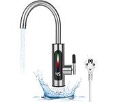 Grifo eléctrico de 3000W con LED, calentador de agua instantáneo, grifo de agua caliente instantáneo para cocina y baño
