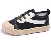 2025 zapatos de tablero de otoño para niños niños y niñas Baotou Anti-kick estudiantes Casual pequeños zapatos blancos zapatos de galletas