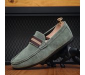 Los hombres de frijol zapatos a pasos de los hombres perezosos zapatos de moda de los hombres zapatos de cabeza redonda de gran tamaño de los hombres modelos Lefebvre zapatos zapatos casuales