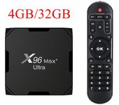 X96 Max Plus Ultra Android 11 TV Box Amlogic S905X4 4G 32G 64G 5G Dual Wifi BT Youtube HD AV1 Smart Media Player 8K Set top box