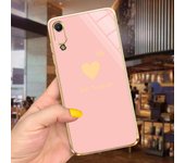 Luxury Plating Square Frame Cases For Huawei y6 Pro 2019 Case 6.09" Soft Silicone Back Cover Huawei Y6 2019 MRD-LX2 Flowers Capa