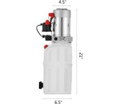 SucceBuy Hydraulic Pump, Solenoid, Remote Controller, Power Unit for Dump Truck Unloading, Crane Lifting
