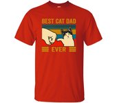 Best Cat Dad Ever Summer Men's T Shirt Cotton Short Sleeve Fashion Cute Streetwear Animal Cats Male Tops Casual Tshirt