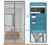 Mosquitera puerta magnetica,Puerta de Malla Magnética, Cortinas Anti Mosquitos, Moscas E Insectos
