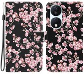 For Honor X7b 4G/ Play 50 Plus 5G Phone Case with Strap PU Leather Cover