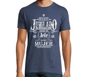 Hombre, manga corta, denim, calidad extra Camisetas regalo jubilación