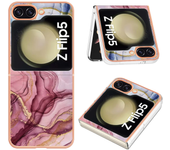 Capas Desvanecen El Halo Samsung Galaxy Z Flip 3 4 5 Flip5 Fashion Cartoon Anti - Fall Protection Fundas