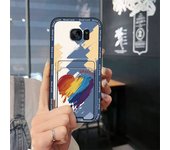 Full wrap Anti-knock Phone Case For Samsung Galaxy S7 Edge/G9350 Card bag Waterproof Soft case Cute Durable protective