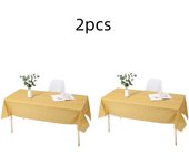 1pc Reusable Tablecloths 137x183cm BPA Free Plastic Dining Table Cover Cloth for Parties Picnic Camping Disposable Tablecloths