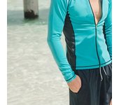 Traje de baño para hombres, traje de buceo de ajuste ceñido de secado rápido, chaqueta de manga larga y pantalones cortos, traje